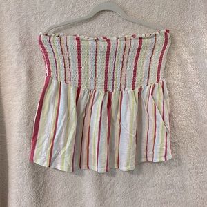 Smocked, Striped, Strappless